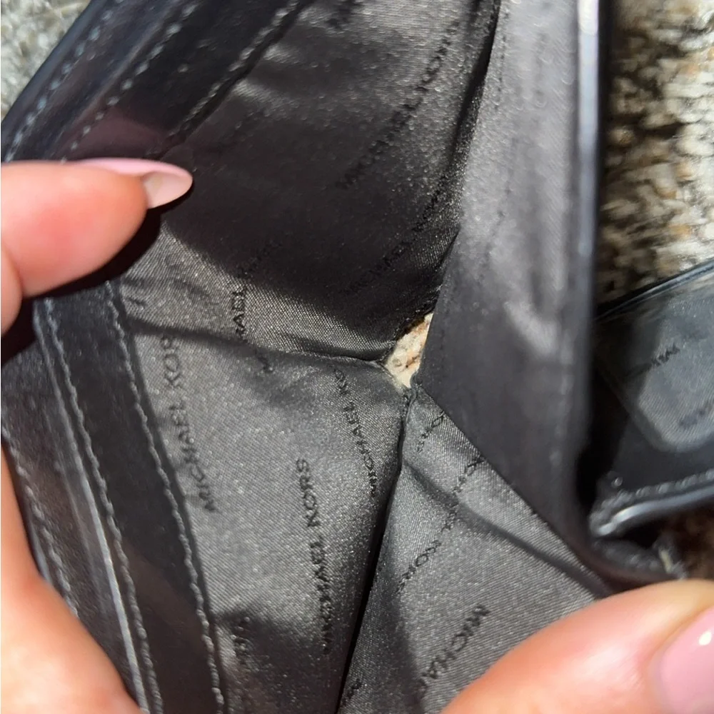 Michael Kors Monogram Black Wallet